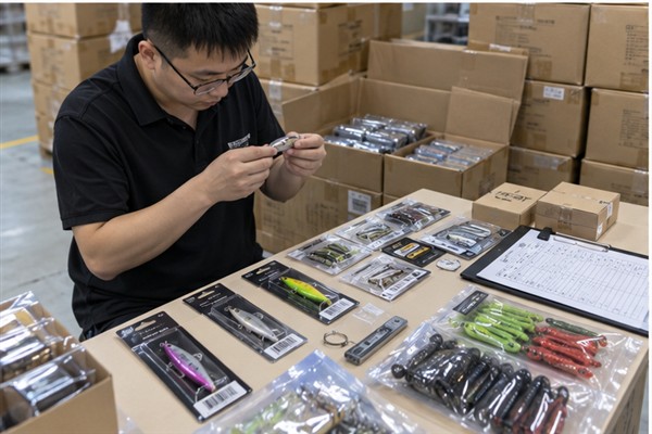 Fishing Tackle Product Photography for B2B Catalogs and Online Stores product details checked against an approved technical brief